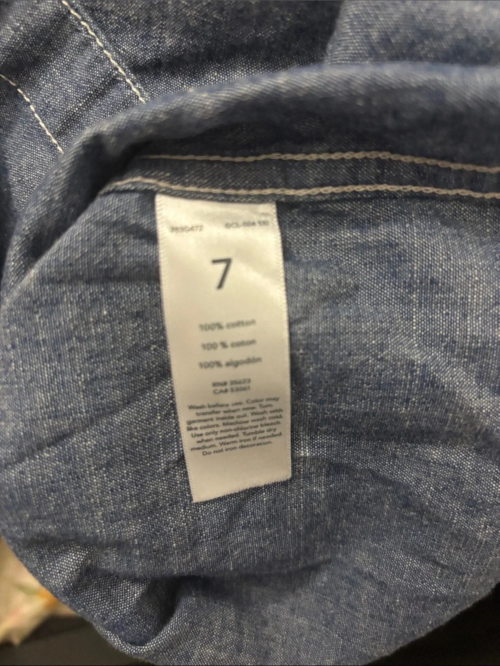 Carter's Short-Sleeve Denim Button-Down Shirt - Blue